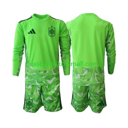 Fußballtrikots Spanien 6th World Cup Torwart Kinder Grün 2026 Langarm
